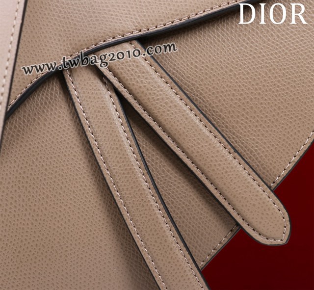 Dior专柜新款迪奥高仿原单长肩带大小号牛皮马鞍包手拎斜挎包 djfk1782